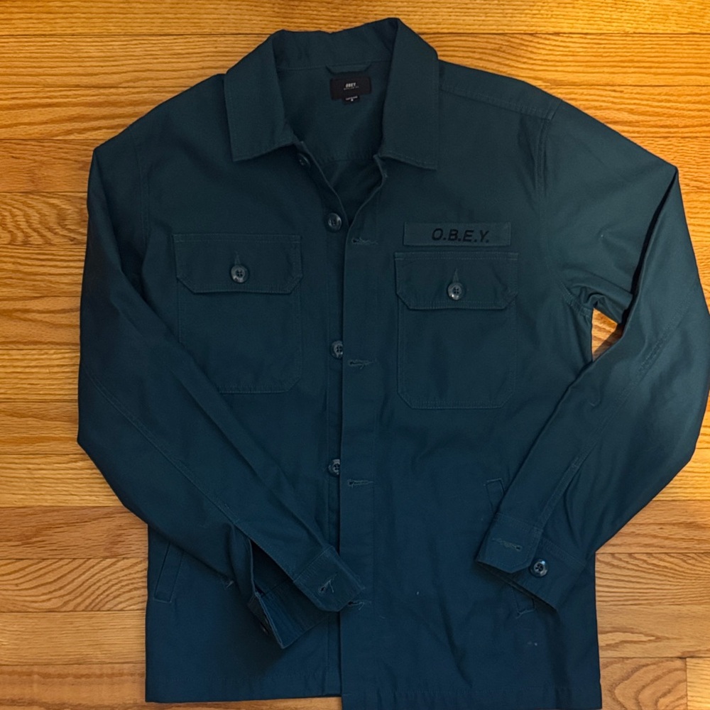 Obey Men's Dark blue Shirt Jacket